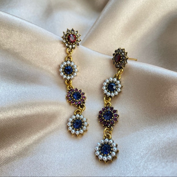 💙Rhinestones Statement Earrings - Picture 2 of 12